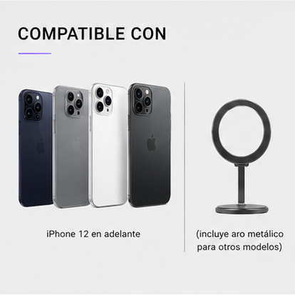 Soporte magnético plegable universal para teléfono móvil para coche, compatible con iPhone 15, 14, 13 Pro Max, Samsung y Huawei.