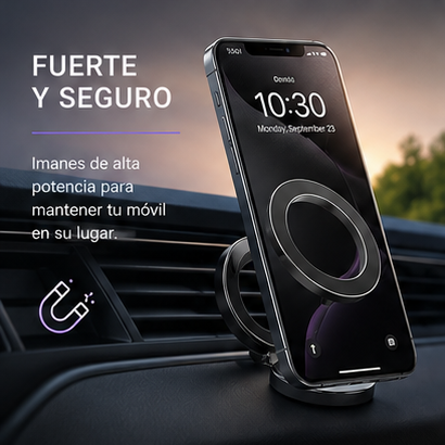Soporte magnético plegable universal para teléfono móvil para coche, compatible con iPhone 15, 14, 13 Pro Max, Samsung y Huawei.